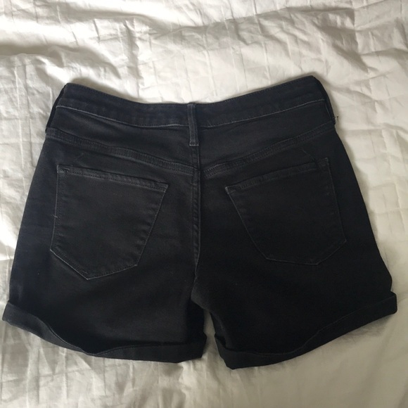 Black denim shorts - Picture 2 of 3